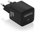 CARGADOR AISENS GAN 30W 1XUSB-C PD3.0 QC4.0 NEGRO