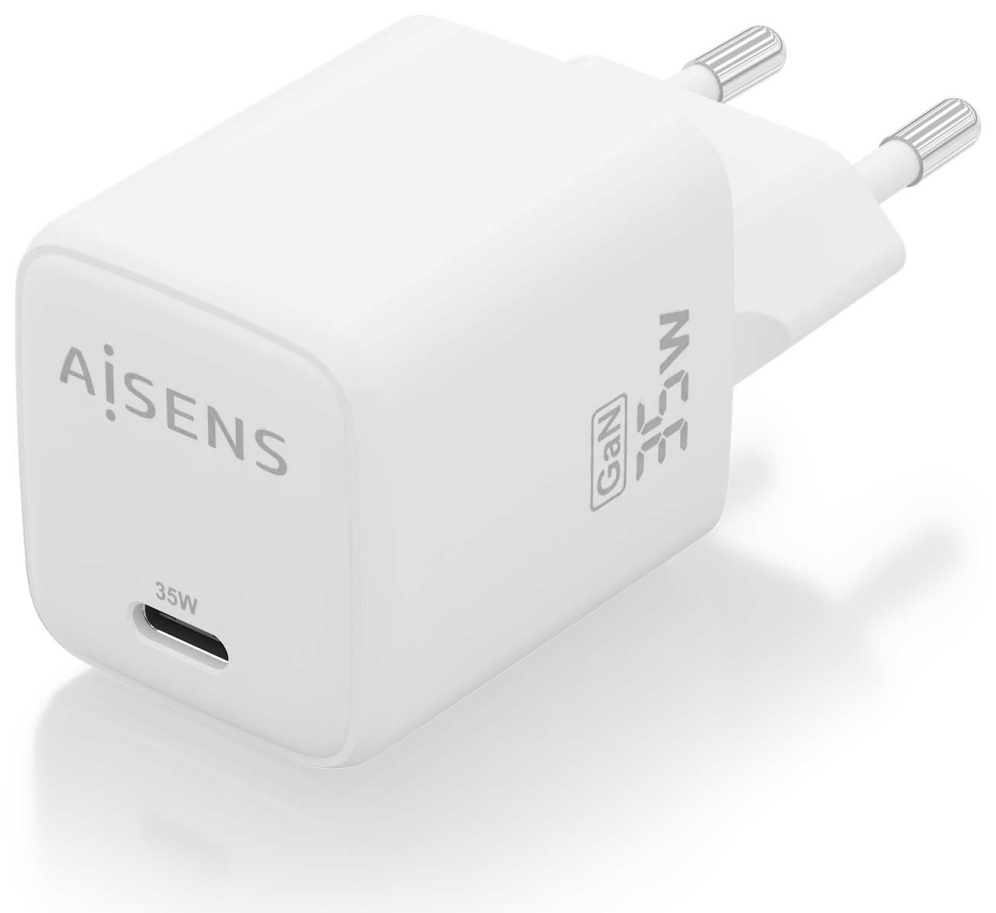 CARGADOR AISENS GAN 35W 1XUSB-C PD3.0 QC4.0 BLANCO - detalle