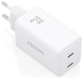 CARGADOR AISENS GAN 65W 2XUSB-C PD3.0 QC4.0 BLANCO