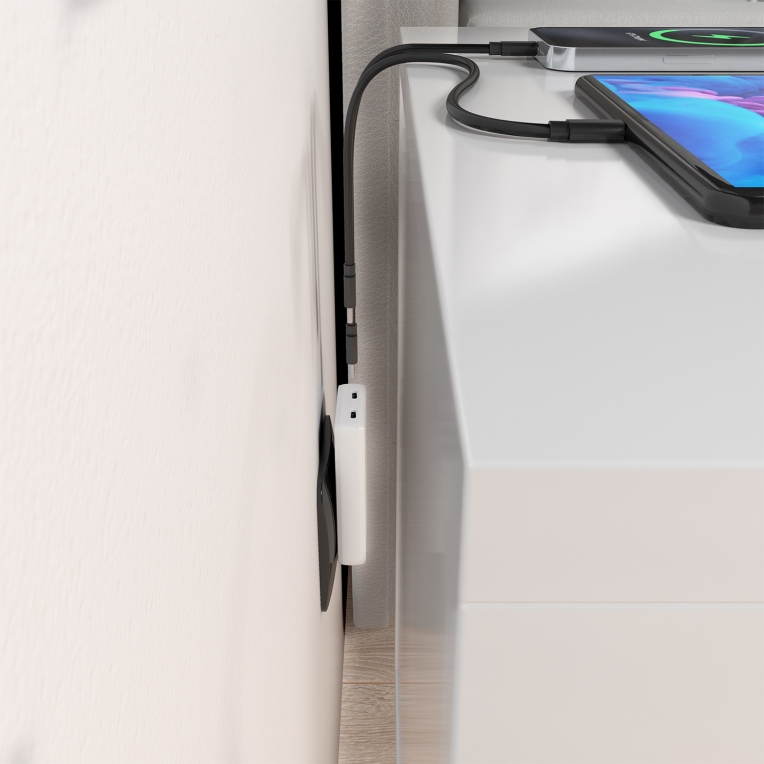 CARGADOR AISENS GAN PARED ULTRA DELGADO 65W 2XUSB-C PD3.0 QC4.0 BLANCO - detalle
