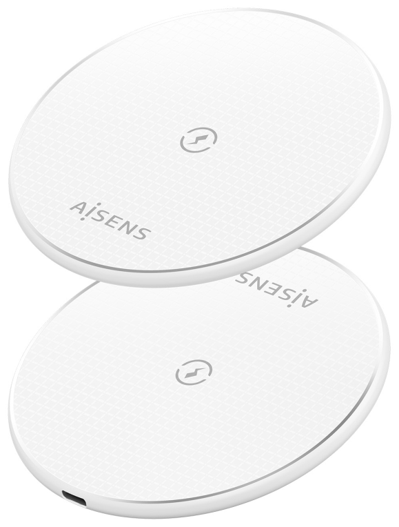 CARGADOR AISENS INALAMBRICO USB-C 15W PARA MOVIL BLANCO - detalle