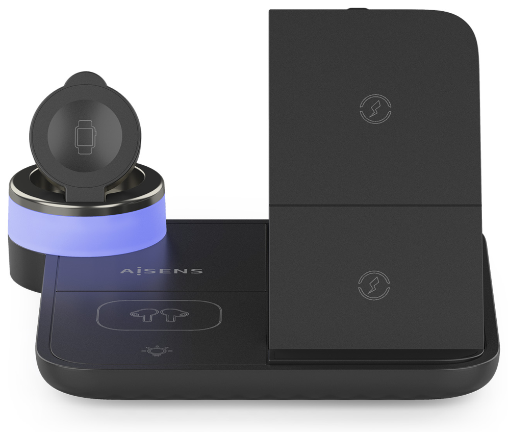 CARGADOR AISENS INALAMBRICO USB-C 4 EN 1 15W MOVIL APPLE WATCH AURICULARES - detalle