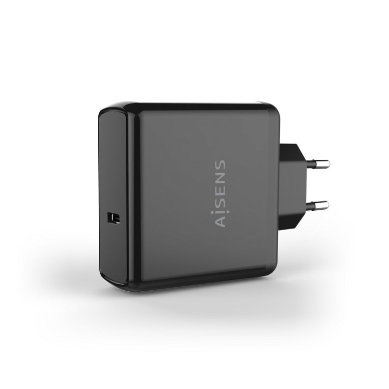 AISENS Cargador PD3.0 QC3.0 1 Puerto 1xUSB-C 60W. Negro