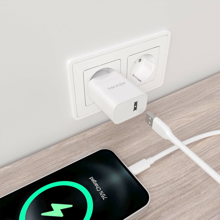 CARGADOR AISENS USB 10W ALTA EFICIENCIA 5V/2A BLANCO - detalle