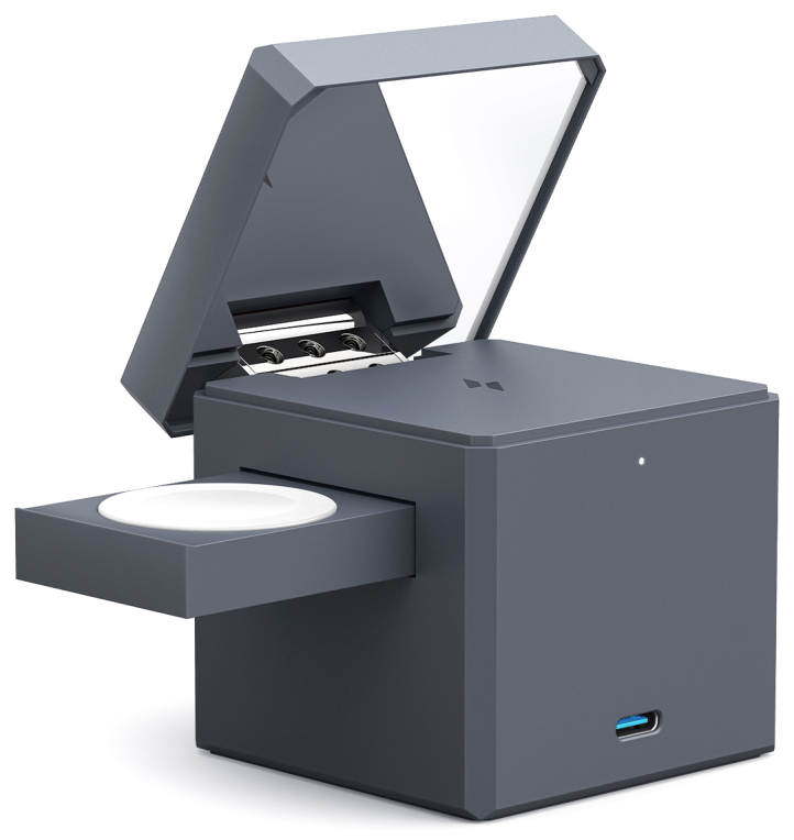 CARGADOR ANKER 3 EN 1 CON MAGSAFE CUBO GRIS - detalle