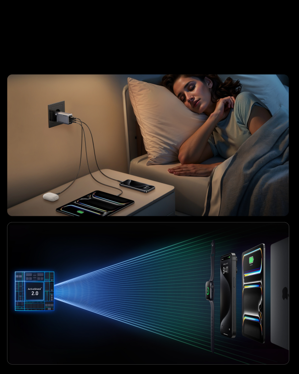 CARGADOR ANKER PRIME CHARGER(100W 3 PORTS GAN) - detalle