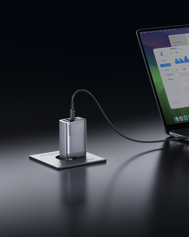 CARGADOR ANKER PRIME CHARGER(100W 3 PORTS GAN) - detalle