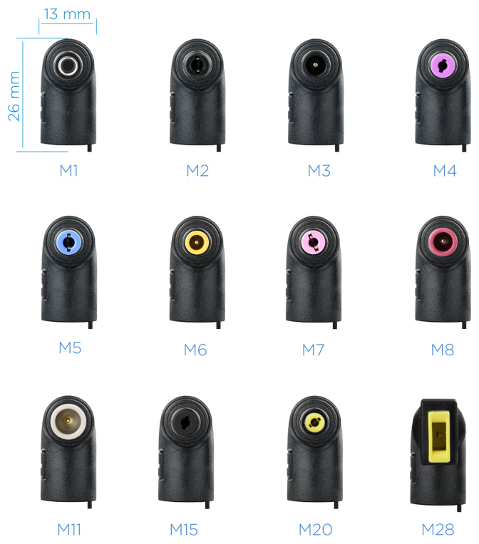CARGADOR AUTOMATICO UNIVERSAL TOOQ TQLC-90BS02AT 90W 2XUSB 12 CONECTORES - detalle