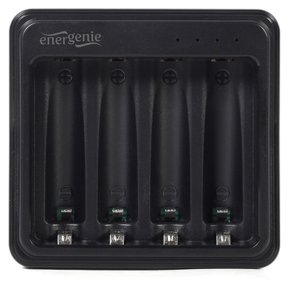 CARGADOR DE BATERIAS GEMBIRD USB DE 4 RANURAS COMPATIBLE AA, AAA RECARGABLES - detalle
