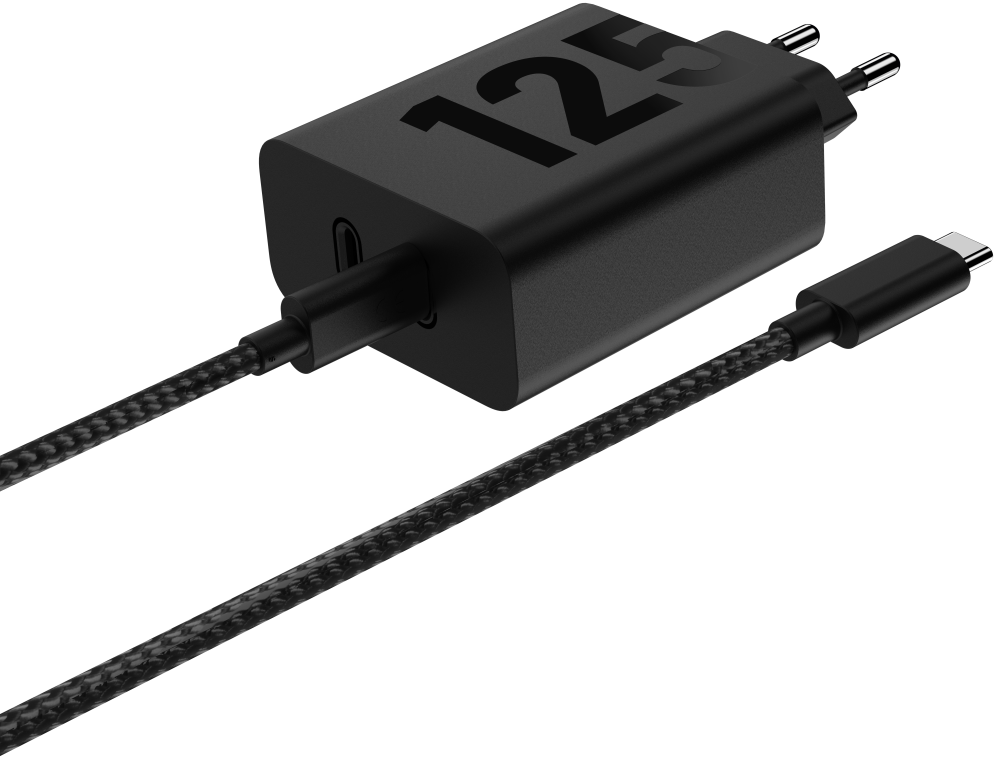 CARGADOR DE PARED MOTOROLA 125W GANFAST 2XUSB-C + CABLE