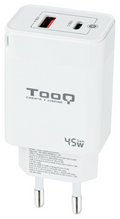 CARGADOR DE PARED TOOQ GAN USB C PD USB-A QC 45W