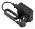 AISENS Cargador Sobremesa GaN 140W. 3x USB-C PD3.1 QC4.0 QC5.0. 1x USB-A QC3.0. Negro