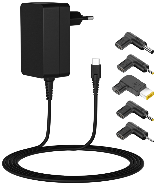CARGADOR LEOTEC NOTEBOOK USB-C 45W + 5 PUNTAS
