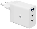 CARGADOR MOVIL EWENT CARGA RAPIDA PUERTOS 2 USB-C Y 1 USB-A 65W BLANCO