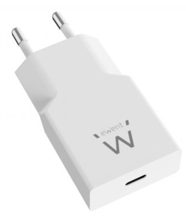 CARGADOR MOVIL EWENT EW1310 USB-C PD 20W GAN BLANCO