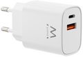CARGADOR MOVIL EWENT EW1326 GAN RAPIDO 30W USB-C PD USB-A QC COMPACTO