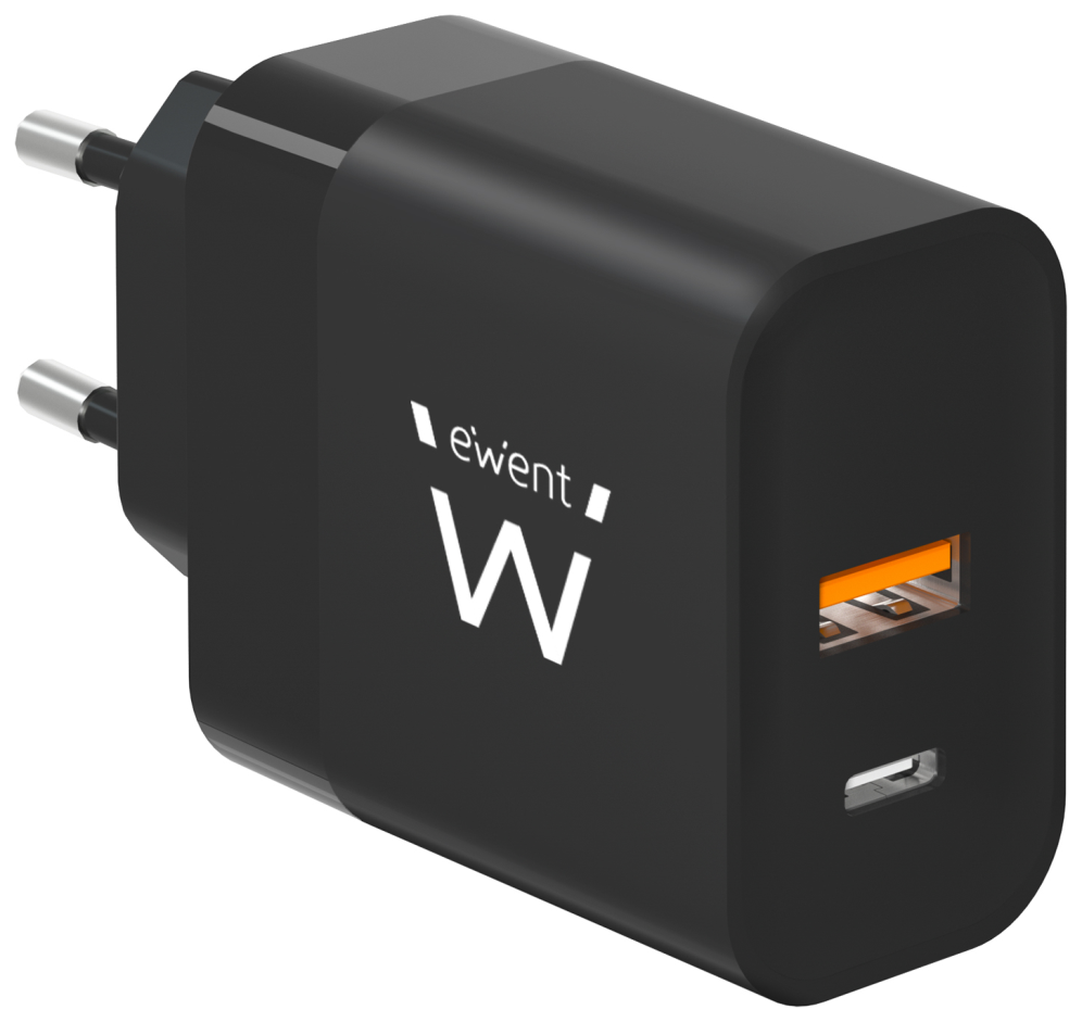 CARGADOR MOVIL EWENT RAPIDO USB-C/A 45W