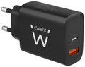 CARGADOR MOVIL EWENT RAPIDO USB-C y QC3.0 20W