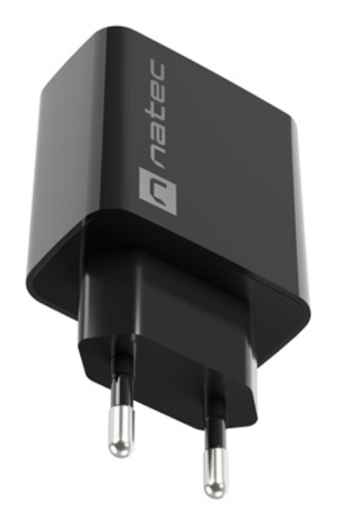 CARGADOR NATEC RIBERA 18W 1XUSB-A QC3.0 NEGRO - detalle