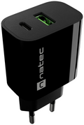 NATEC NUC-2397 cargador de dispositivo móvil Universal Negro Corriente alterna Carga rápida Interior
