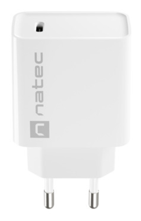 CARGADOR NATEC RIBERA 20W 1XUSB-C PD3.0 QC3.0 BLANCO - detalle