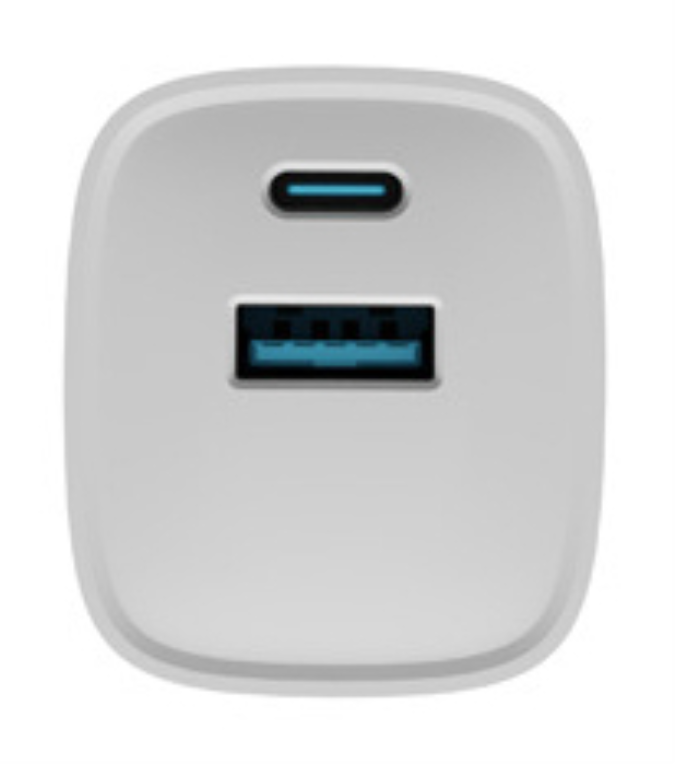 CARGADOR NATEC RIBERA GAN 30W PD3.0 QC3.0 1XUSB-A + 1XUSB-C BLANCO - detalle
