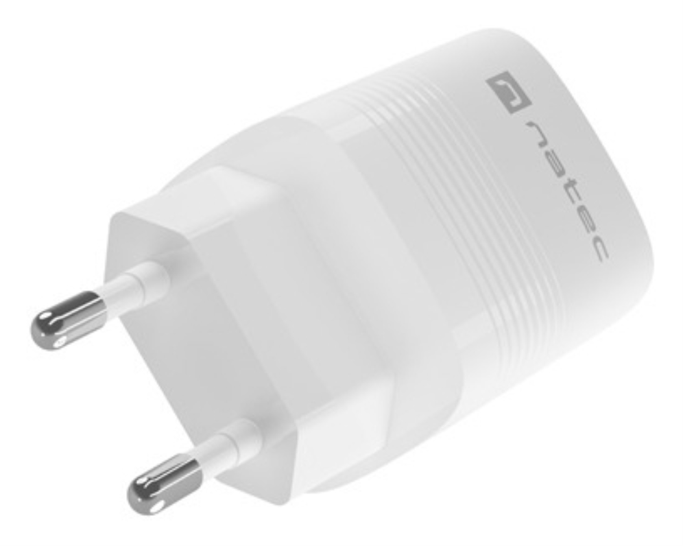 CARGADOR NATEC RIBERA GAN 30W PD3.0 QC3.0 1XUSB-A + 1XUSB-C BLANCO - detalle