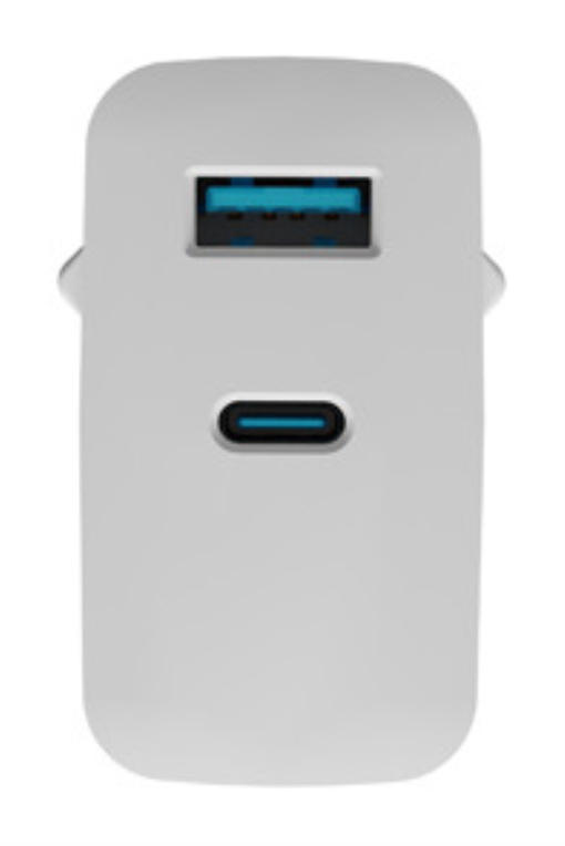 CARGADOR NATEC RIBERA GAN 45W PD3.0 QC3.0 1XUSB-A + 1XUSB-C BLANCO - detalle