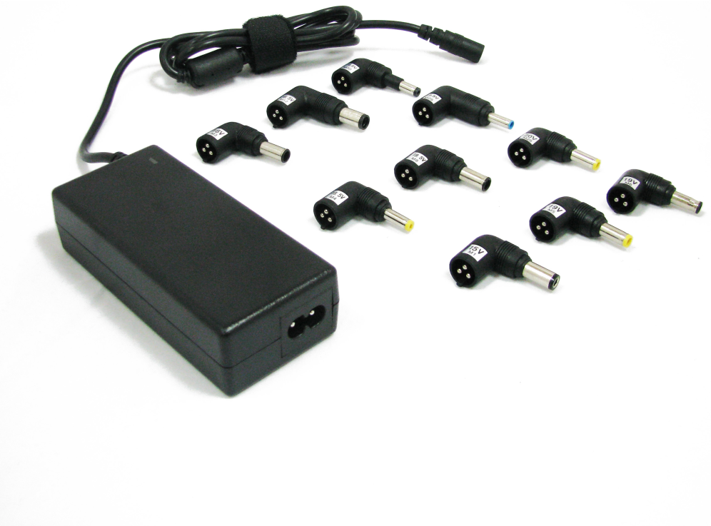 CARGADOR PARA PORTATIL AUTOMATICO UNIVERSAL LEOTEC 70W NEGRO - detalle