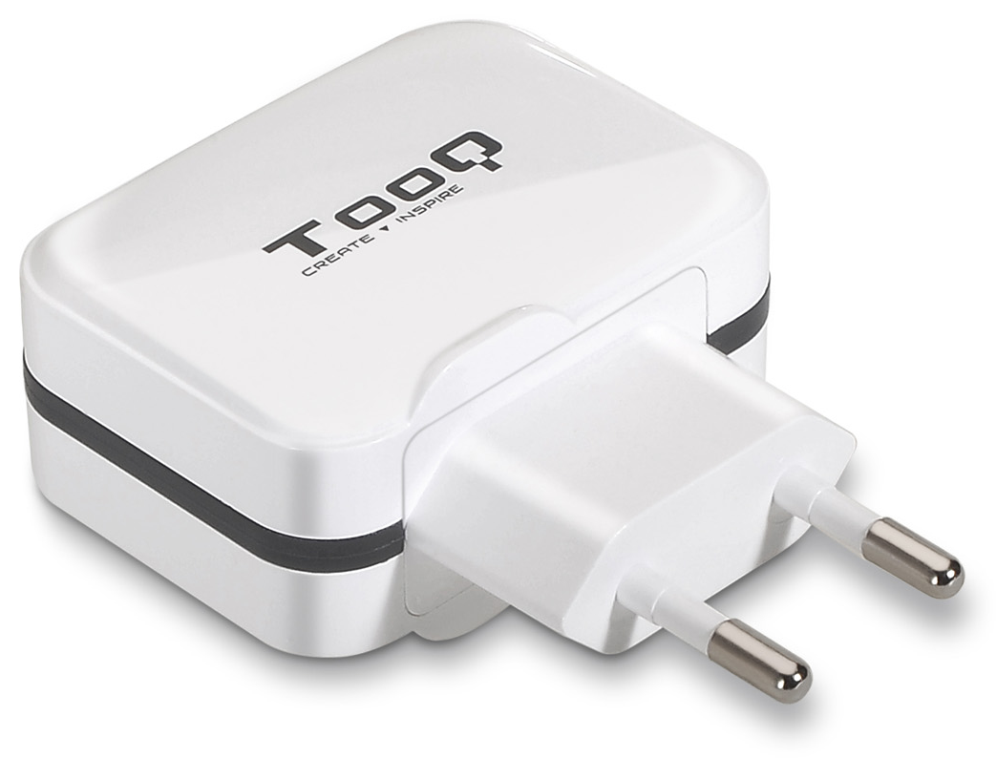 CARGADOR PARED USB TOOQ TQWC-11S02WT 2xUSB 3.4 BLANCO - detalle