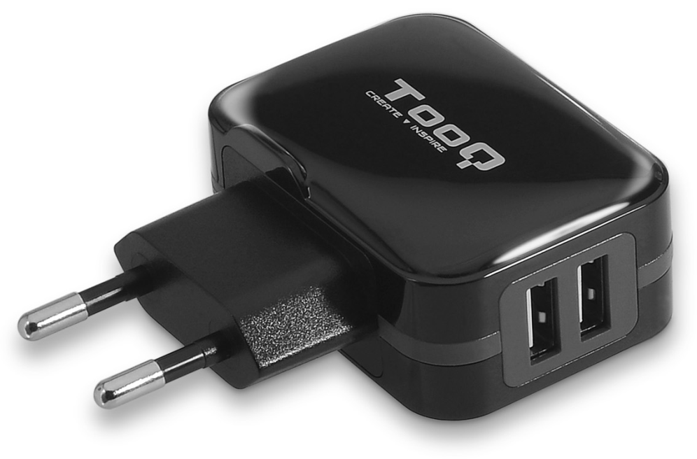CARGADOR PARED USB TQWC-1S02 2xUSB 3.4 A(TOTAL) AI-TECH NEGRO