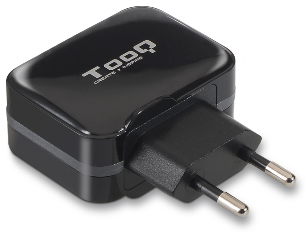 CARGADOR PARED USB TQWC-1S02 2xUSB 3.4 A(TOTAL) AI-TECH NEGRO - detalle