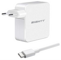 Eightt EC65 cargador de dispositivo móvil Universal Blanco Corriente alterna Carga rápida Interior