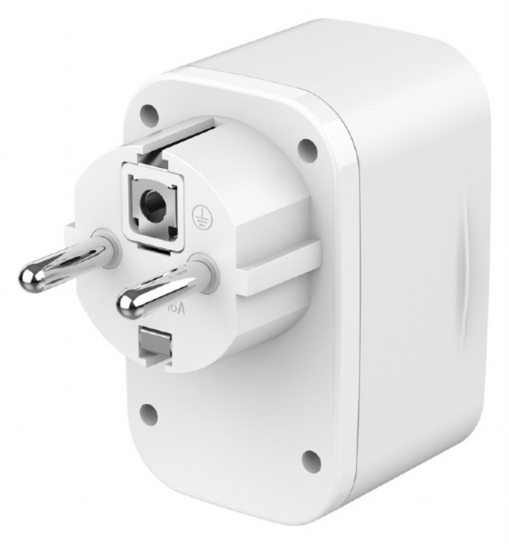 CARGADOR RAPIDO GEMBIRD USB DE 2 PUERTOS CON TOMA DE CA DE PASO 20 W BLANCO - detalle