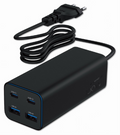 CARGADOR RAPIDO GEMBIRD USB POWERDELIVERY GAN DE 4 PUERTOS 100 W NEGRO