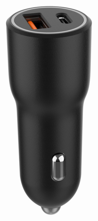 CARGADOR RAPIDO PARA COCHE GEMBIRD CON 2 PUERTOS USB, TIPO C PD, 38 W, NEGRO - detalle