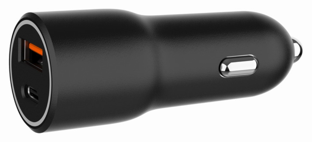 CARGADOR RAPIDO PARA COCHE GEMBIRD CON 2 PUERTOS USB, TIPO C PD, 38 W, NEGRO - detalle