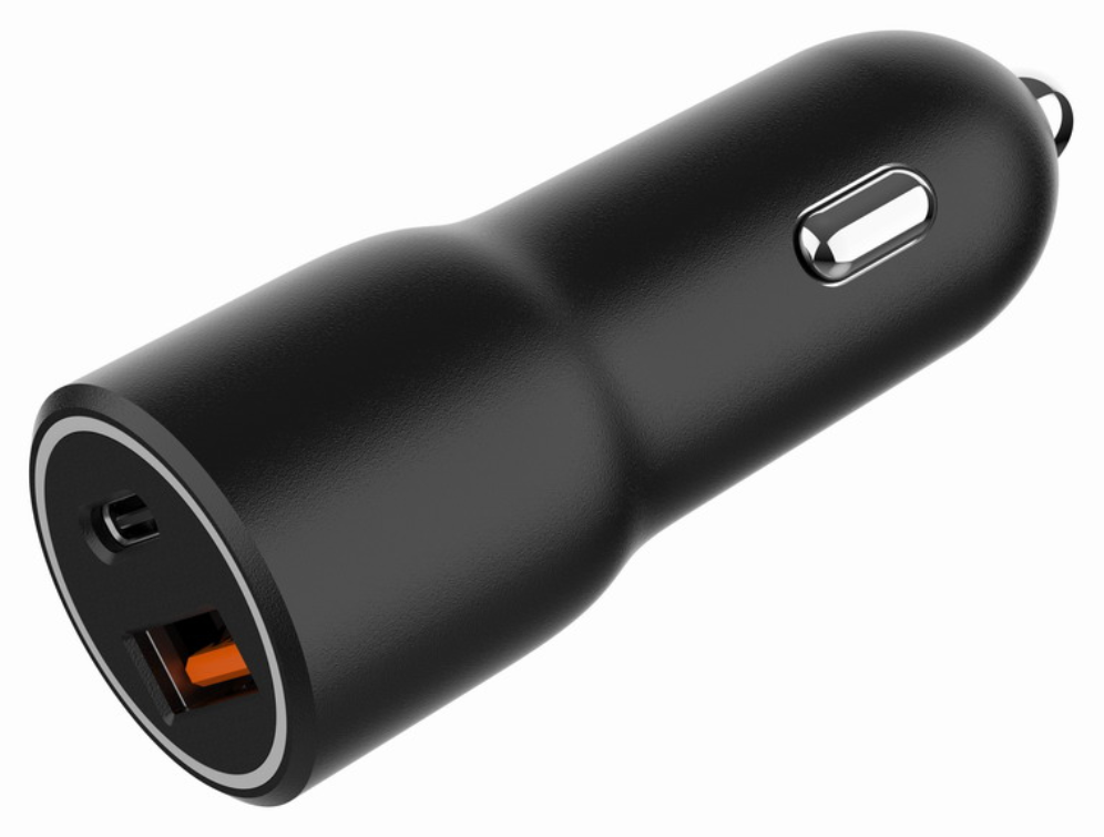 CARGADOR RAPIDO PARA COCHE GEMBIRD CON 2 PUERTOS USB, TIPO C PD, 38 W, NEGRO - detalle