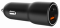CARGADOR RAPIDO PARA COCHE GEMBIRD CON 2 PUERTOS USB, TIPO C PD, 38 W, NEGRO