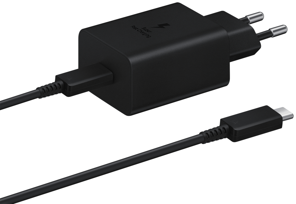 CARGADOR RAPIDO SAMSUNG EP-T4510 45W USB-C CON CABLE NEGRO - detalle
