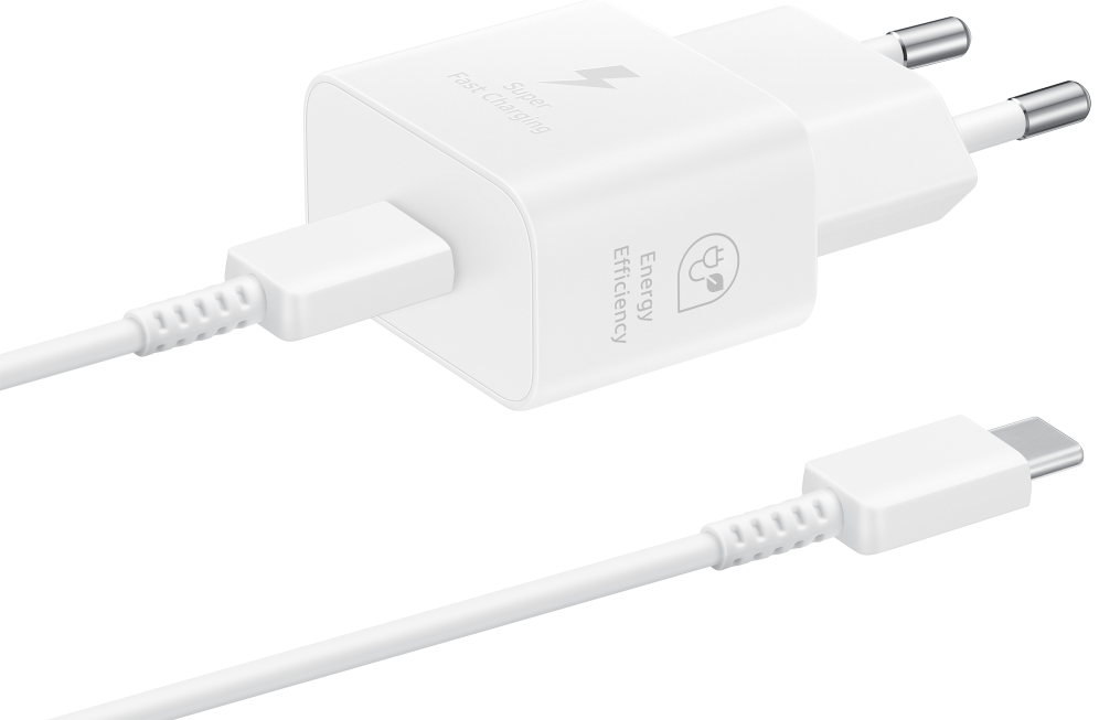 CARGADOR SAMSUNG EP-T2510 USB-C 25W GAN BLANCO CON CABLE - detalle