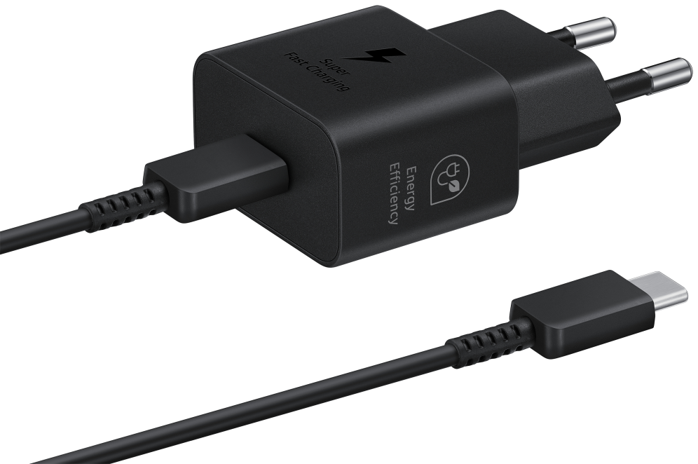 CARGADOR SAMSUNG EP-T2510 USB-C 25W GAN NEGRO CON CABLE - detalle