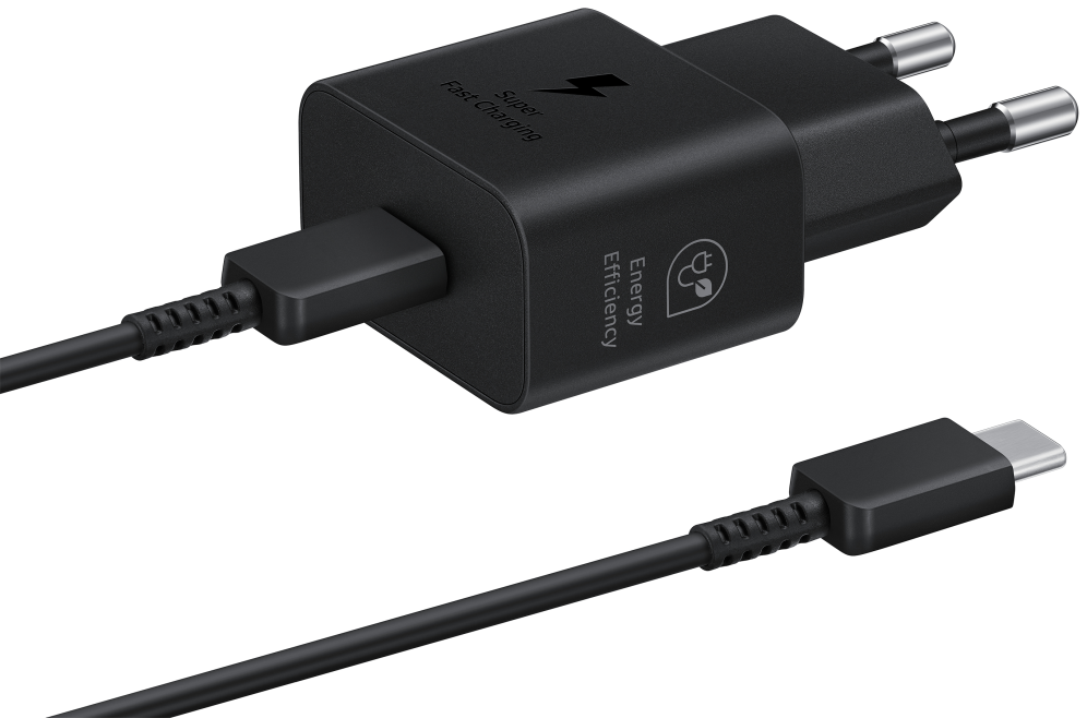 CARGADOR SAMSUNG EP-T2510 USB-C 25W GAN NEGRO CON CABLE - detalle
