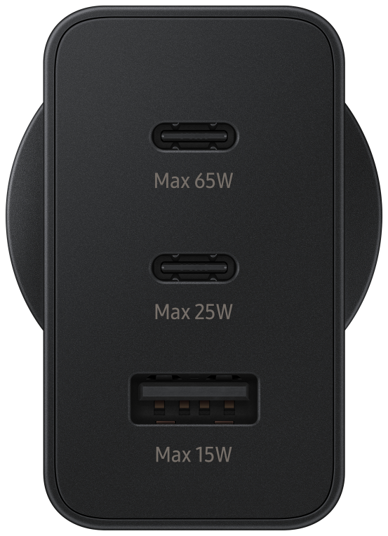 CARGADOR TRIO SAMSUNG EP-T65302XUSB-C 1XUSB-A 65W NEGRO SIN CABLE - detalle