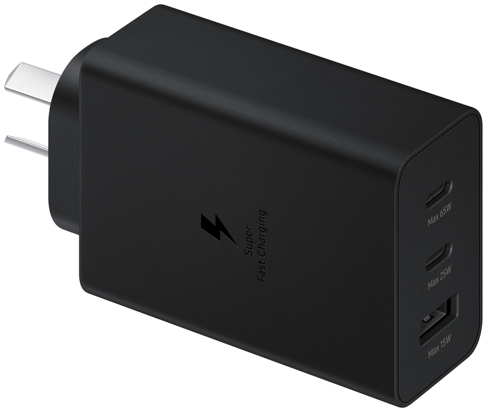 CARGADOR TRIO SAMSUNG EP-T65302XUSB-C 1XUSB-A 65W NEGRO SIN CABLE - detalle