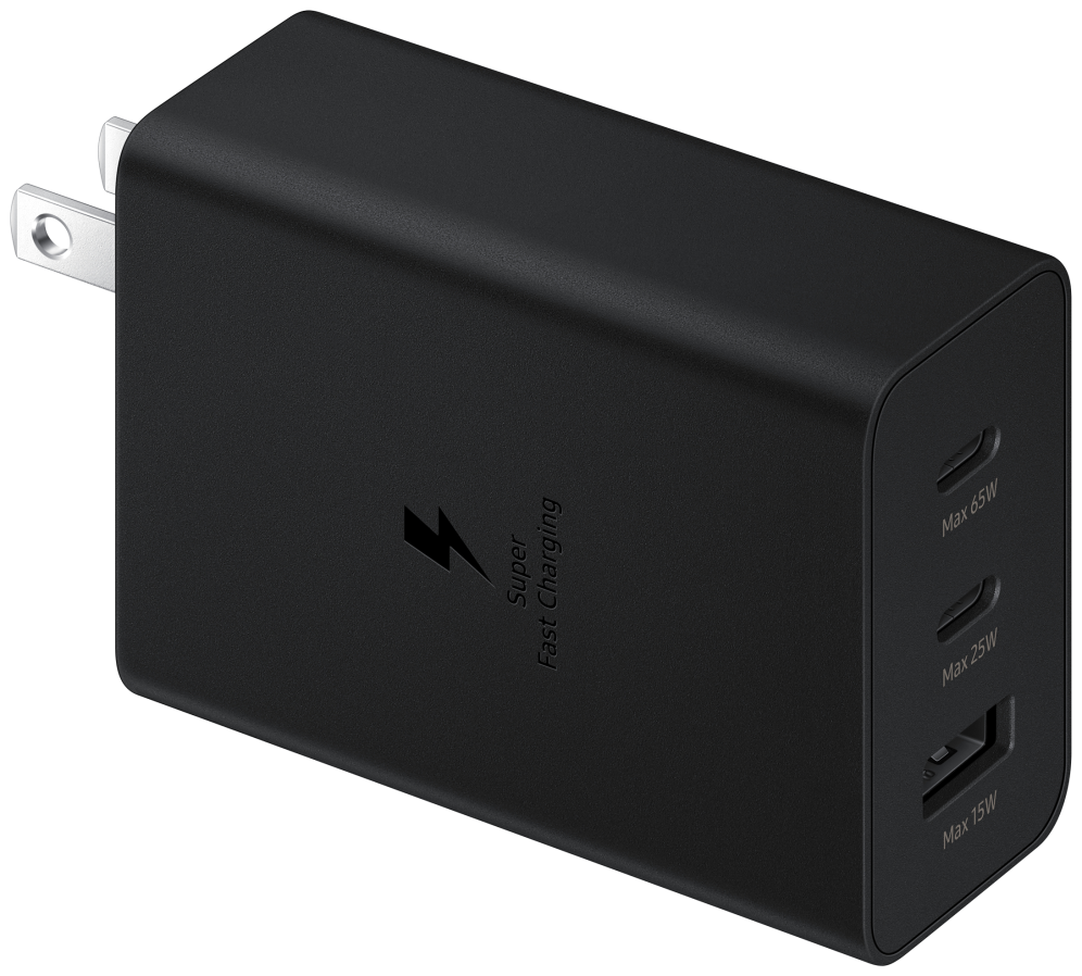 CARGADOR TRIO SAMSUNG EP-T65302XUSB-C 1XUSB-A 65W NEGRO SIN CABLE - detalle