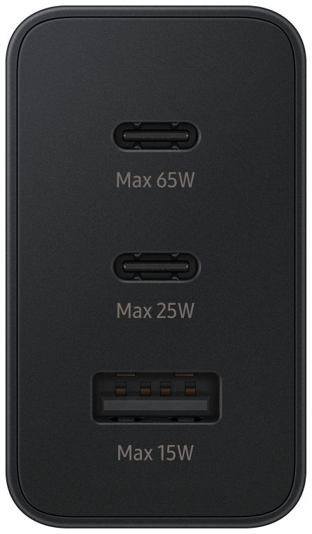 CARGADOR TRIO SAMSUNG EP-T65302XUSB-C 1XUSB-A 65W NEGRO SIN CABLE - detalle