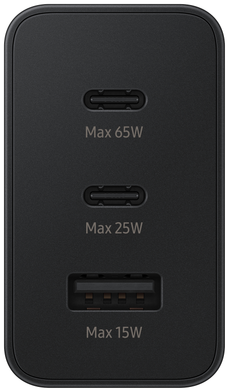 CARGADOR TRIO SAMSUNG EP-T65302XUSB-C 1XUSB-A 65W NEGRO SIN CABLE - detalle