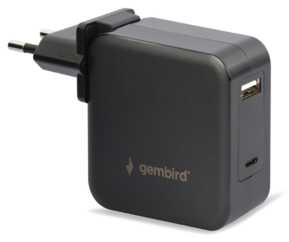 CARGADOR UNIVERSAL PARA PORTATIL GENBIRD 60W NEGRO