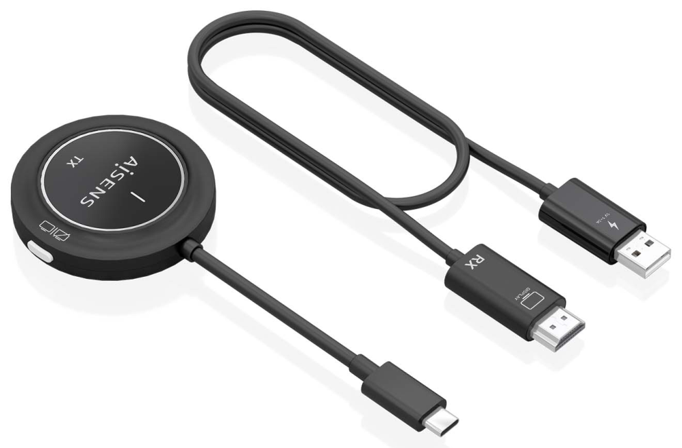 CARGADOR USB-C A HDMI INALAMBRICO AISENS 1080P 30M NEGRO